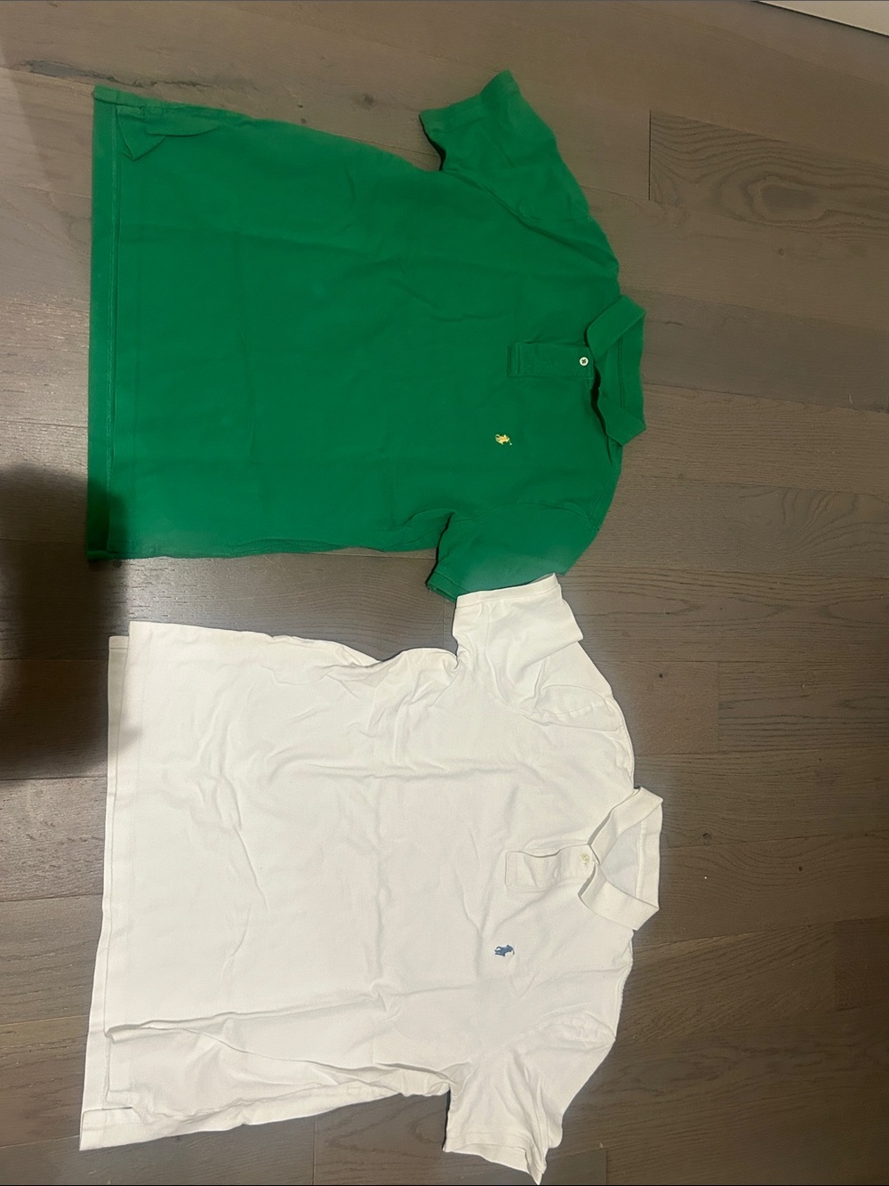 Ralph Lauren Green & White Polo Shirt Duo